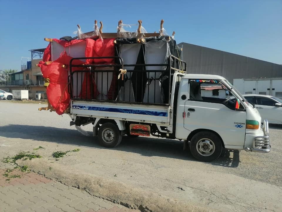 Well-maintained moving truck for furniture delivery across Pakistan