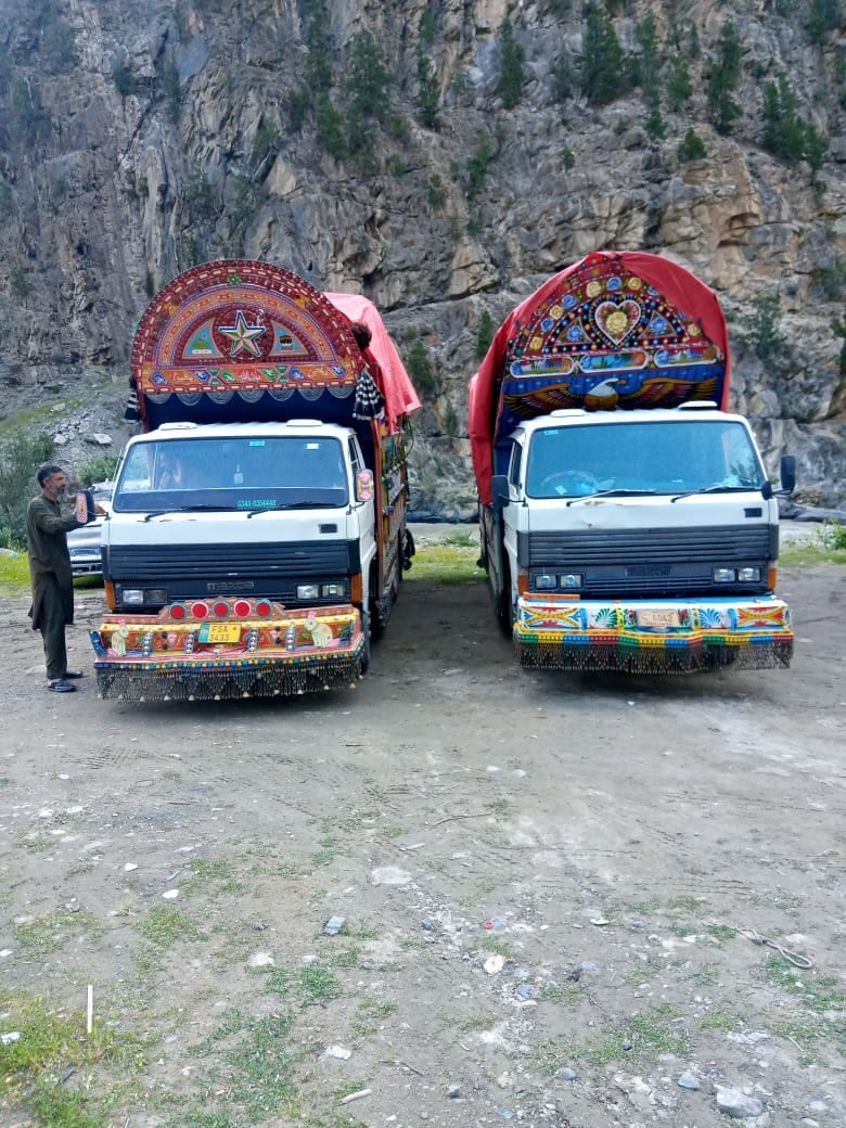 Shehzore truck loaded for office relocation in Rawalpindi